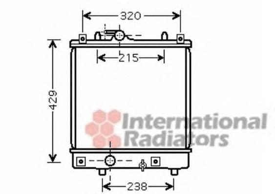 37002382 VAN Wezel radiador refrigeración del motor