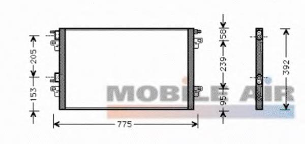 43005366 VAN Wezel condensador aire acondicionado