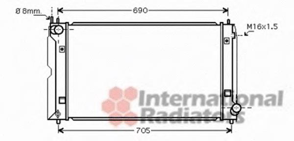 53002386 VAN Wezel radiador refrigeración del motor