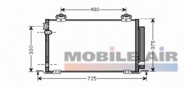 53005393 VAN Wezel condensador aire acondicionado