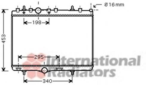 40002290 VAN Wezel radiador refrigeración del motor