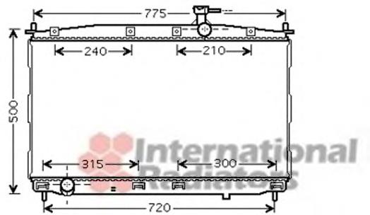 82002173 VAN Wezel radiador refrigeración del motor