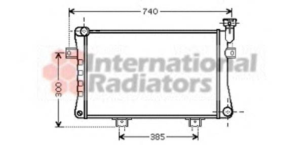 26002015 VAN Wezel radiador refrigeración del motor