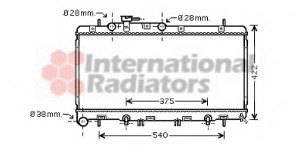 51002059 VAN Wezel radiador refrigeración del motor