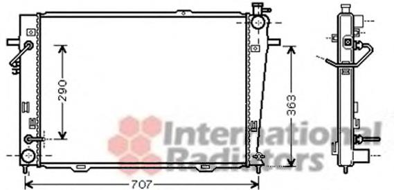 82002167 VAN Wezel radiador refrigeración del motor