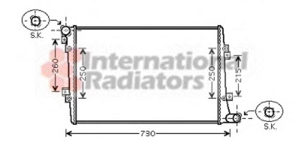 58002255 VAN Wezel radiador refrigeración del motor