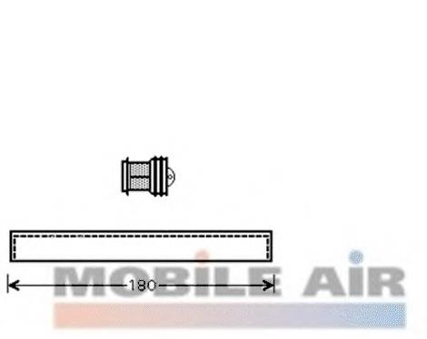 1700D343 VAN Wezel receptor-secador del aire acondicionado