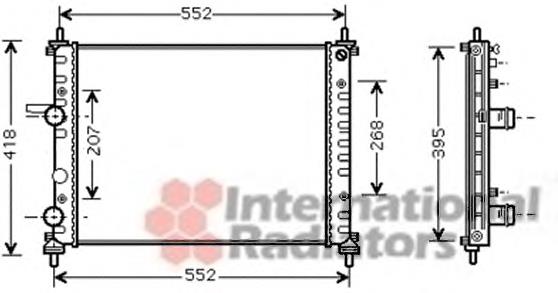 51745120 Fiat/Alfa/Lancia radiador refrigeración del motor