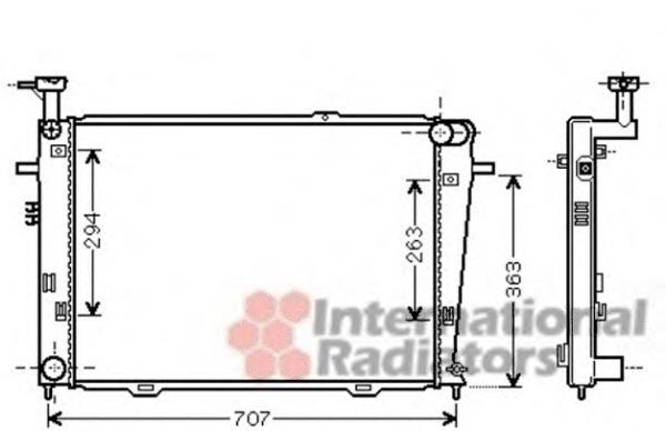 82002210 VAN Wezel radiador refrigeración del motor