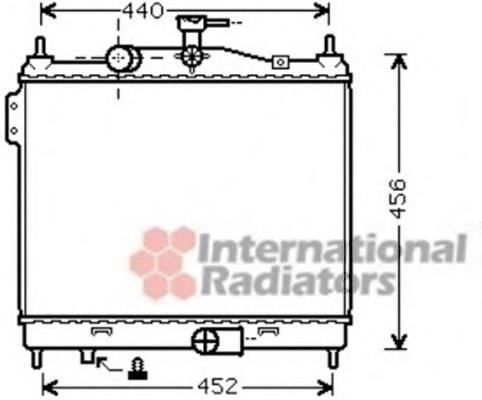 82002206 VAN Wezel radiador refrigeración del motor