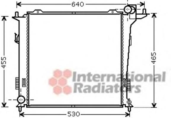 82002207 VAN Wezel radiador refrigeración del motor