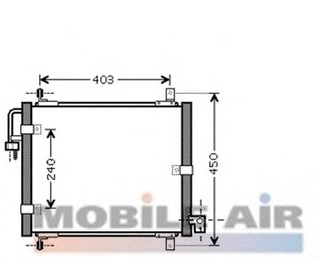 Condensador aire acondicionado 83005101 VAN Wezel