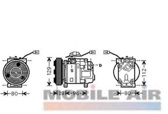 2700K200 VAN Wezel compresor de aire acondicionado