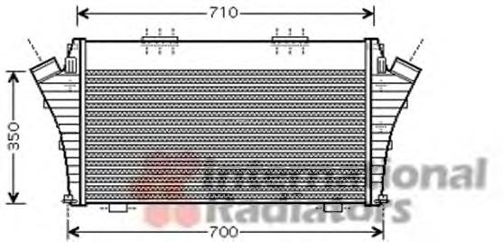 37004401 VAN Wezel radiador de aire de admisión