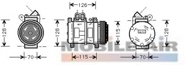 0600K229 VAN Wezel compresor de aire acondicionado