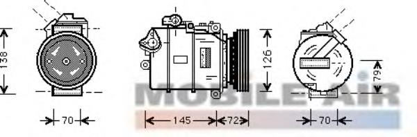 0600K226 VAN Wezel compresor de aire acondicionado