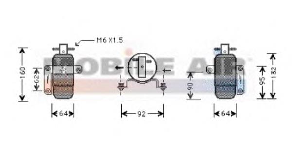 0700D060 VAN Wezel receptor-secador del aire acondicionado