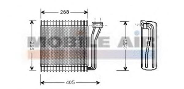 0700V041 VAN Wezel evaporador, aire acondicionado