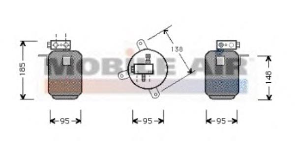 0600D001 VAN Wezel receptor-secador del aire acondicionado