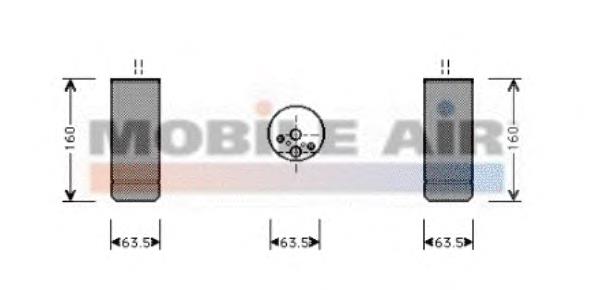 0600D063 VAN Wezel receptor-secador del aire acondicionado