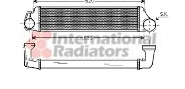 06004282 VAN Wezel radiador de aire de admisión