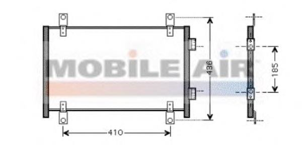 17005302 VAN Wezel condensador aire acondicionado