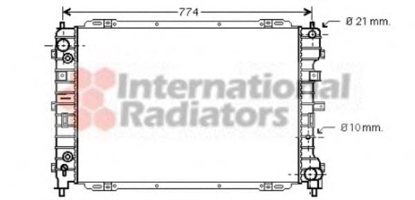 18002345 VAN Wezel radiador refrigeración del motor