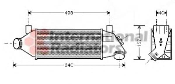 18004315 VAN Wezel radiador de aire de admisión