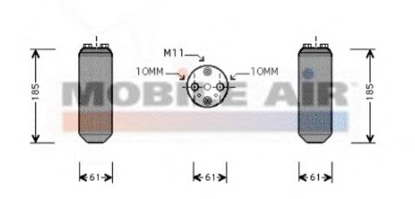 1300D187 VAN Wezel receptor-secador del aire acondicionado