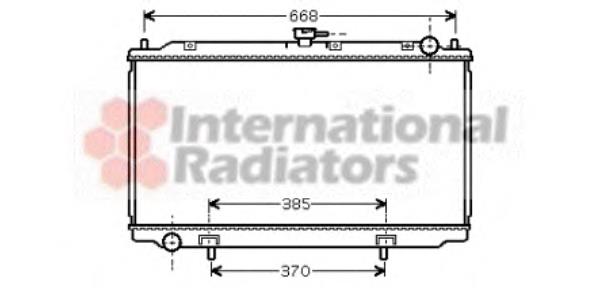 13002220 VAN Wezel radiador refrigeración del motor