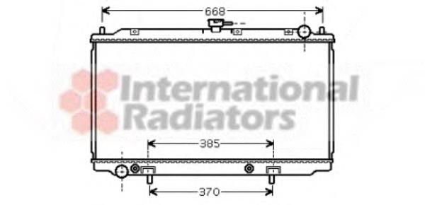 13002222 VAN Wezel radiador refrigeración del motor