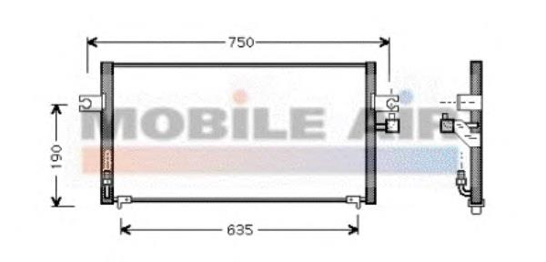 13005212 VAN Wezel condensador aire acondicionado