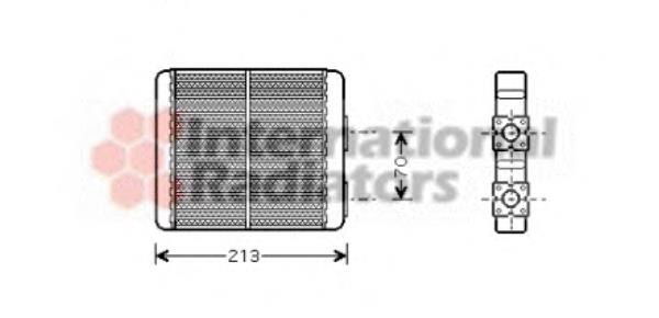 Radiador de calefacción 13006226 VAN Wezel