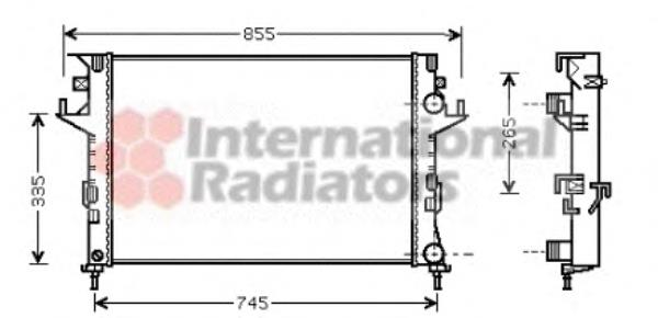 43002291 VAN Wezel radiador refrigeración del motor