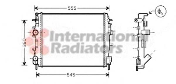 43002325 VAN Wezel radiador refrigeración del motor