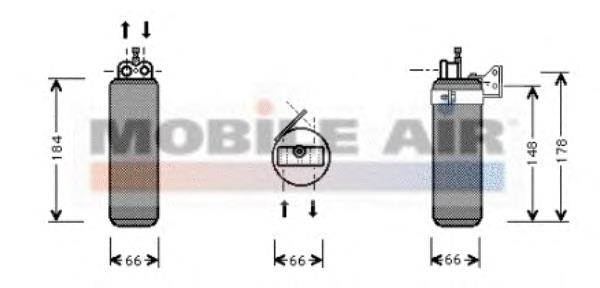 4300D019 VAN Wezel receptor-secador del aire acondicionado