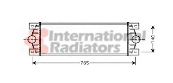 43004329 VAN Wezel radiador de aire de admisión