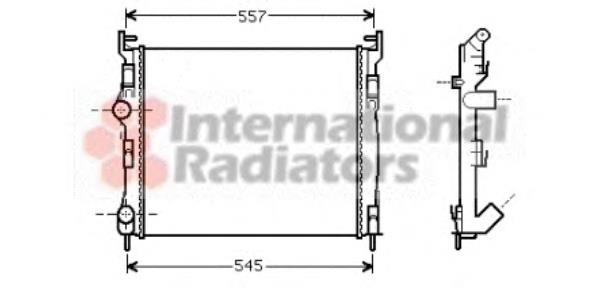 43002326 VAN Wezel radiador refrigeración del motor