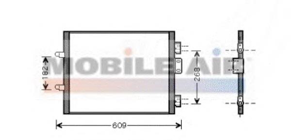 43005315 VAN Wezel condensador aire acondicionado