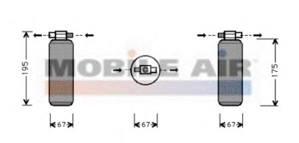 4300D015 VAN Wezel receptor-secador del aire acondicionado