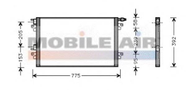 43005280 VAN Wezel condensador aire acondicionado