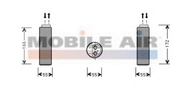 3700D153 VAN Wezel receptor-secador del aire acondicionado