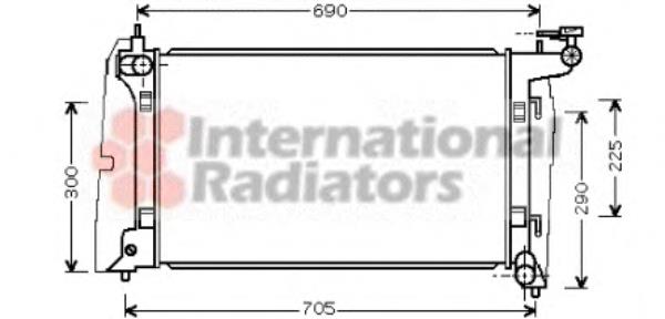 53002323 VAN Wezel radiador refrigeración del motor