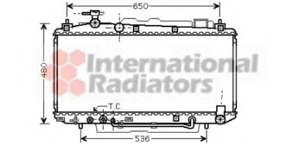 53002301 VAN Wezel radiador refrigeración del motor