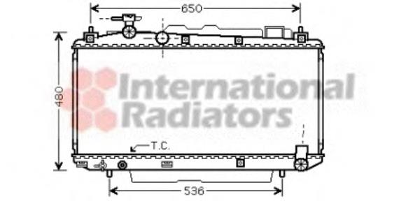 Radiador refrigeración del motor 53002305 VAN Wezel