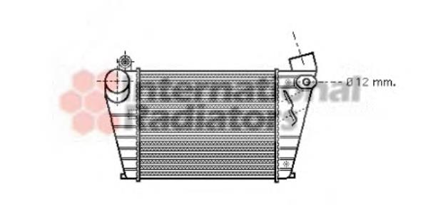 58004200 VAN Wezel radiador de aire de admisión