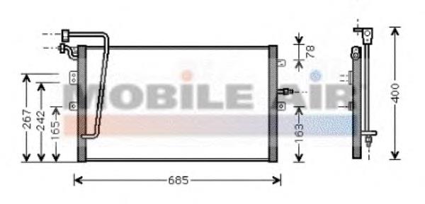 47005039 VAN Wezel condensador aire acondicionado