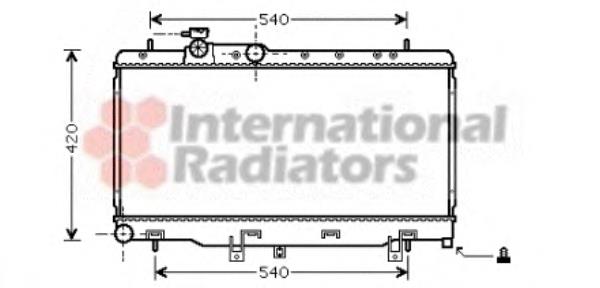 51002052 VAN Wezel radiador refrigeración del motor