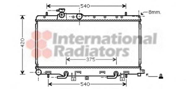 45111FE091 Subaru radiador refrigeración del motor