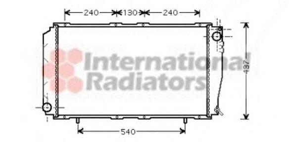 51002043 VAN Wezel radiador refrigeración del motor